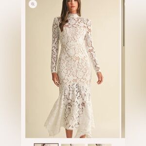 NWT White Lace Dress